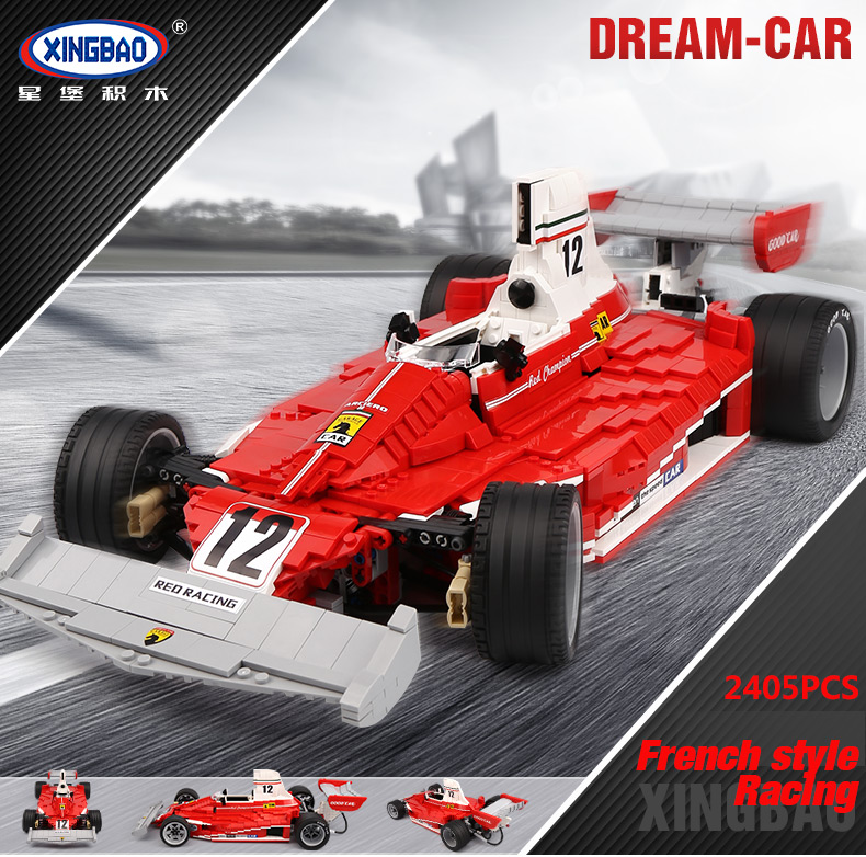 XINGBAO 03023 Red Formula One Racing Car Building Bricks Set