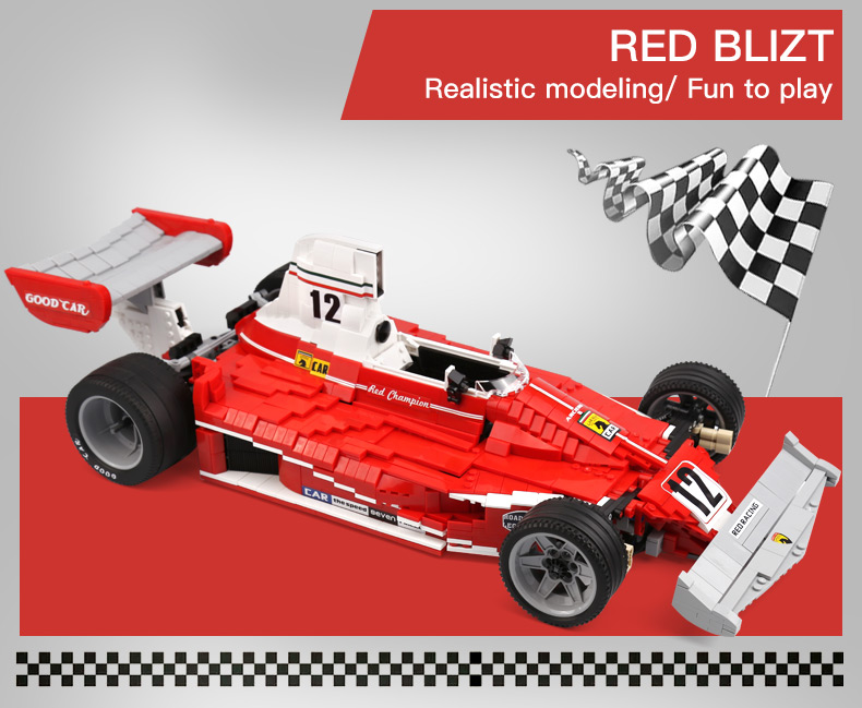 XINGBAO 03023 Red Formula One Racing Car Building Bricks Set