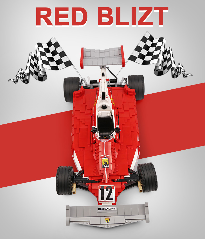 XINGBAO 03023 Red Formula One Racing Car Building Bricks Set