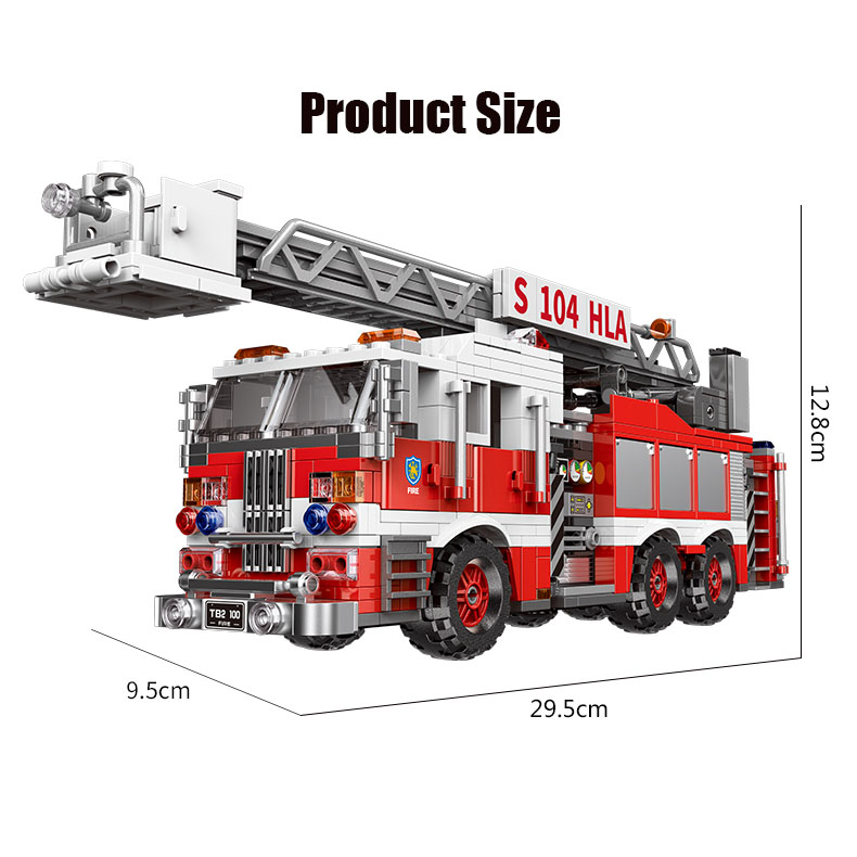 XINGBAO 03031 Fire Fighting Ladder Fire Building Bricks Toy Set