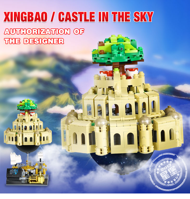 xingbao-05001 Modell Laputa Castle Geschenk 1179Pcs Spielzeug Gebäude Anime 