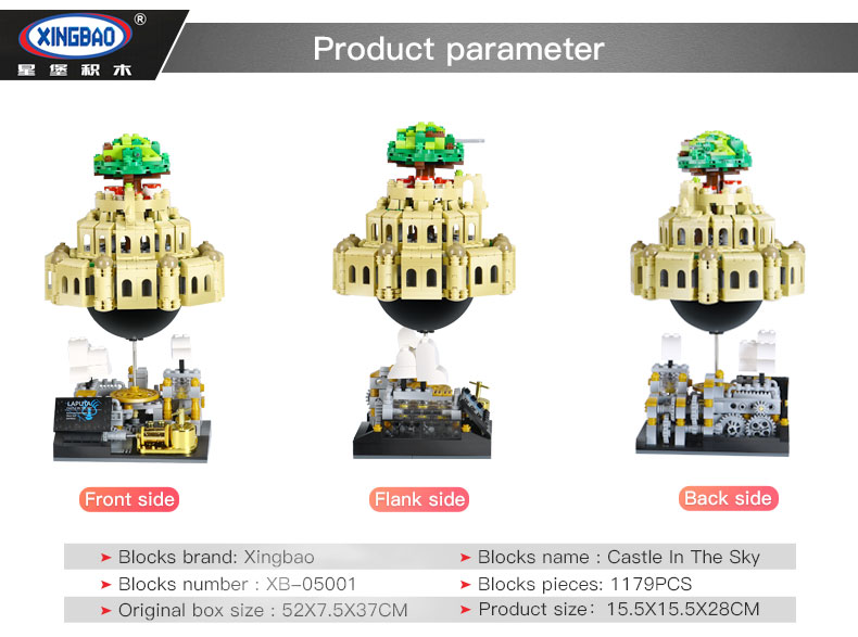 XINGBAO 05001 Castle In The Sky Building Bricks Set