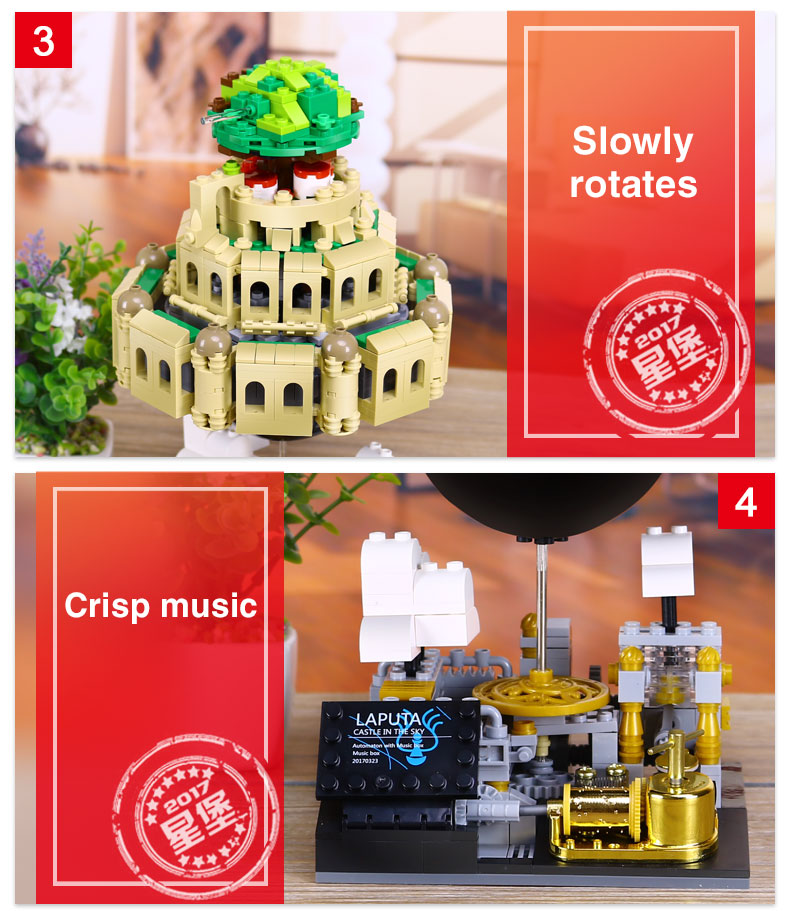 XINGBAO 05001 Castle In The Sky Building Bricks Set