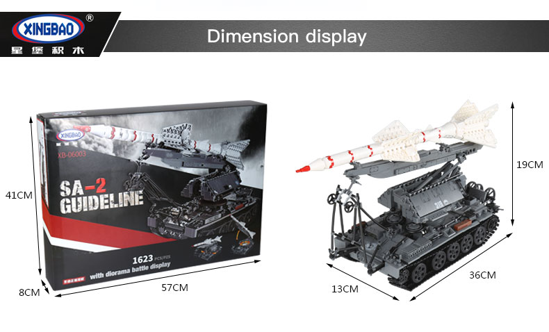 XINGBAO 06003 Sa-2-Richtlinie Baustein-Set