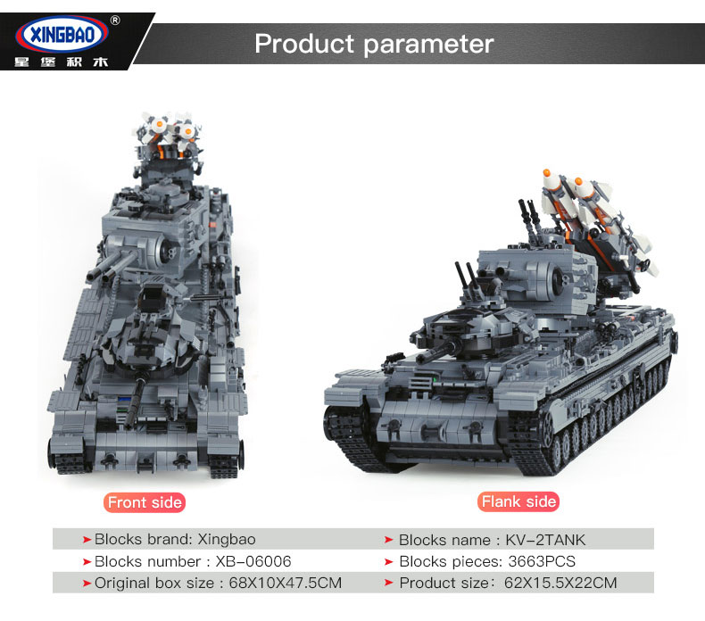 XINGBAO 06006 Kv-2tank Building Bricks Set