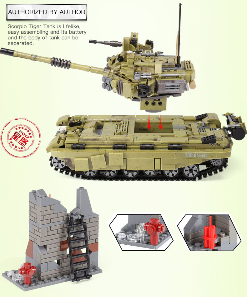 Xingbaoscopioティーガー戦車のブセットbuildingtoystore Com