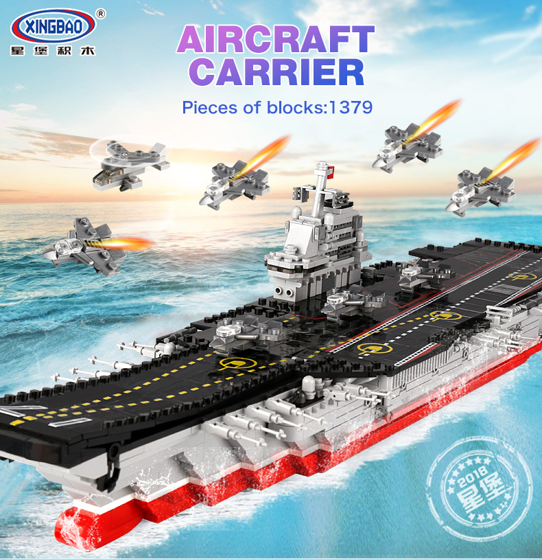 XINGBAO 06020 Aircraft Carrier Building Bricks Set