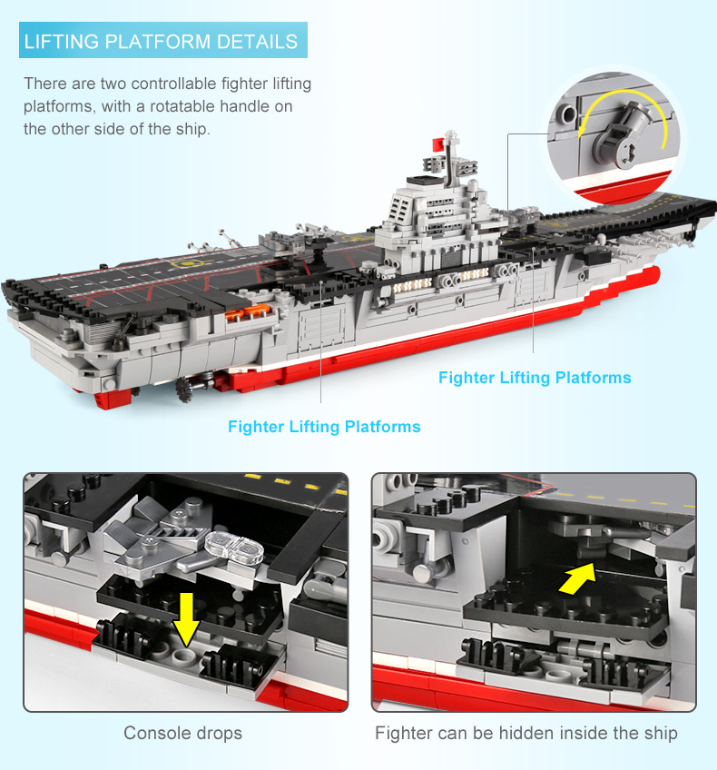 XINGBAO 06020 Aircraft Carrier Building Bricks Set