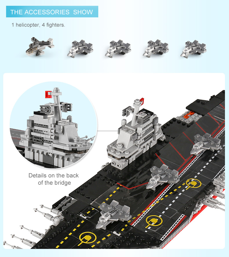 XINGBAO 06020 Aircraft Carrier Building Bricks Set