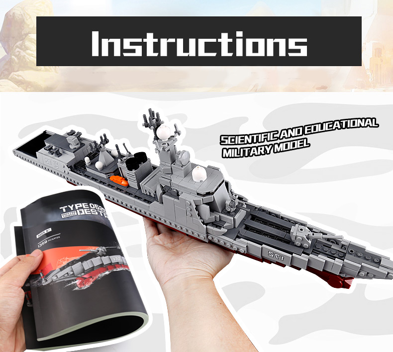 XINGBAO06028のミサイル駆逐艦陸軍軍事建材用煉瓦の玩具セット XINGBAO06028のミサイル駆逐艦陸軍軍事建材用煉瓦の玩具セット