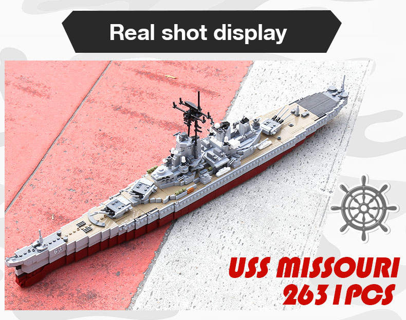 XINGBAO06030の戦艦ミズーリレンガビル玩具セットBuildingToyStore.com