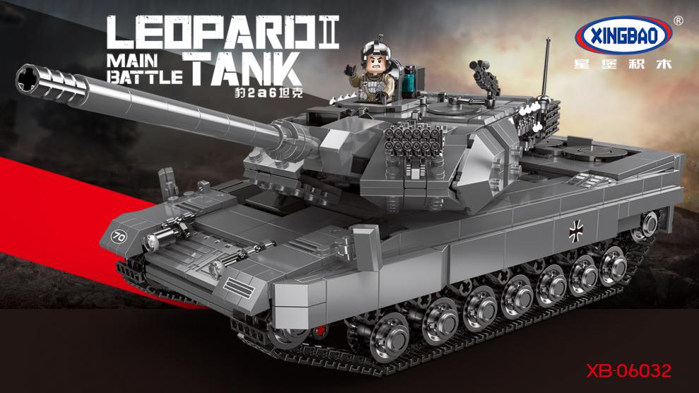 XINGBAO 06032 Leopard 2 Main Battle Tank Building Bricks Toy Set