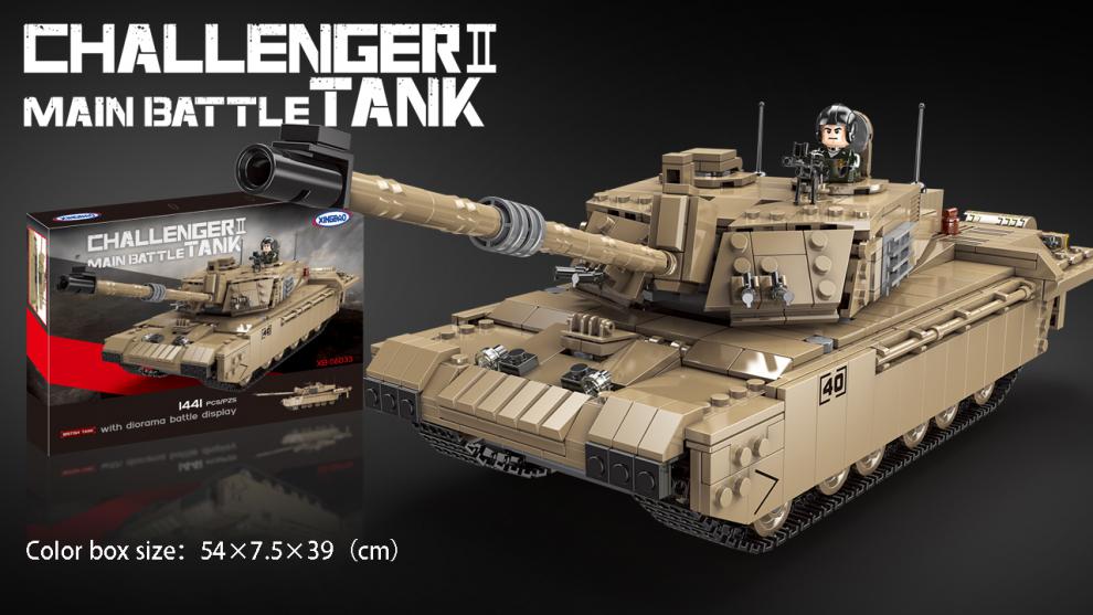 XINGBAO 06033 Challenger 2 Main Battle Tank Building Bricks Toy Set