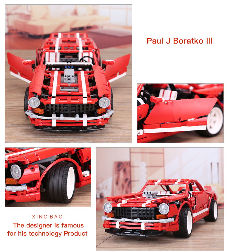 XINGBAO 07001 V8 Muscle Car Building Bricks Set