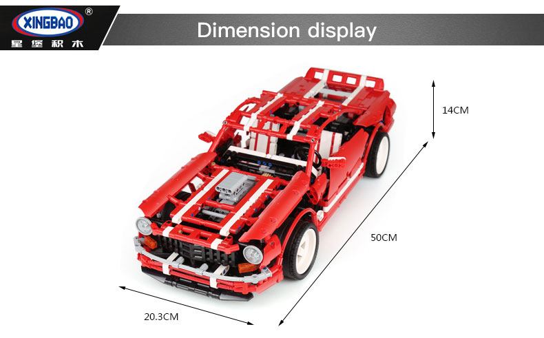 XINGBAO 07001 V8 Muscle Car Bausteine Set