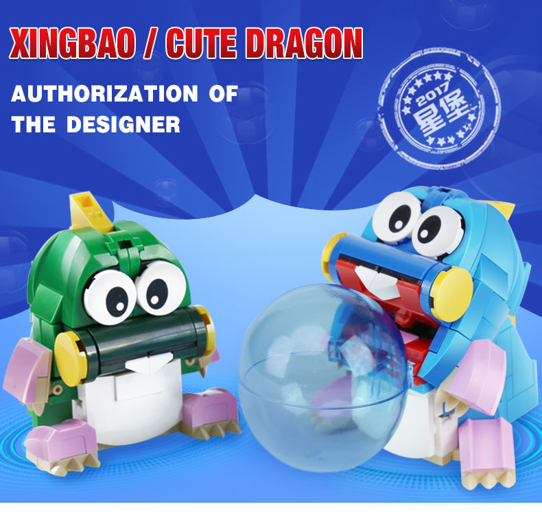 XINGBAO 11001 Cute Dragon Building Bricks Set