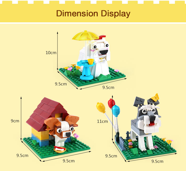 XINGBAO 18002 Lovely Dog Building Bricks Set