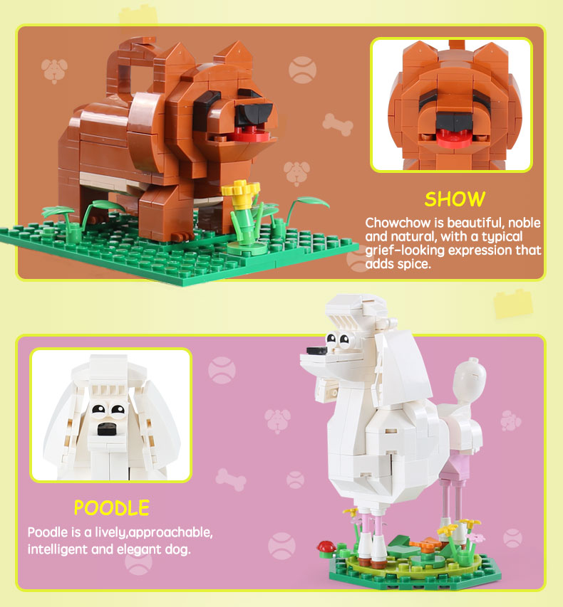 XINGBAO 18003 Cute Brick Puppy Building Bricks Set