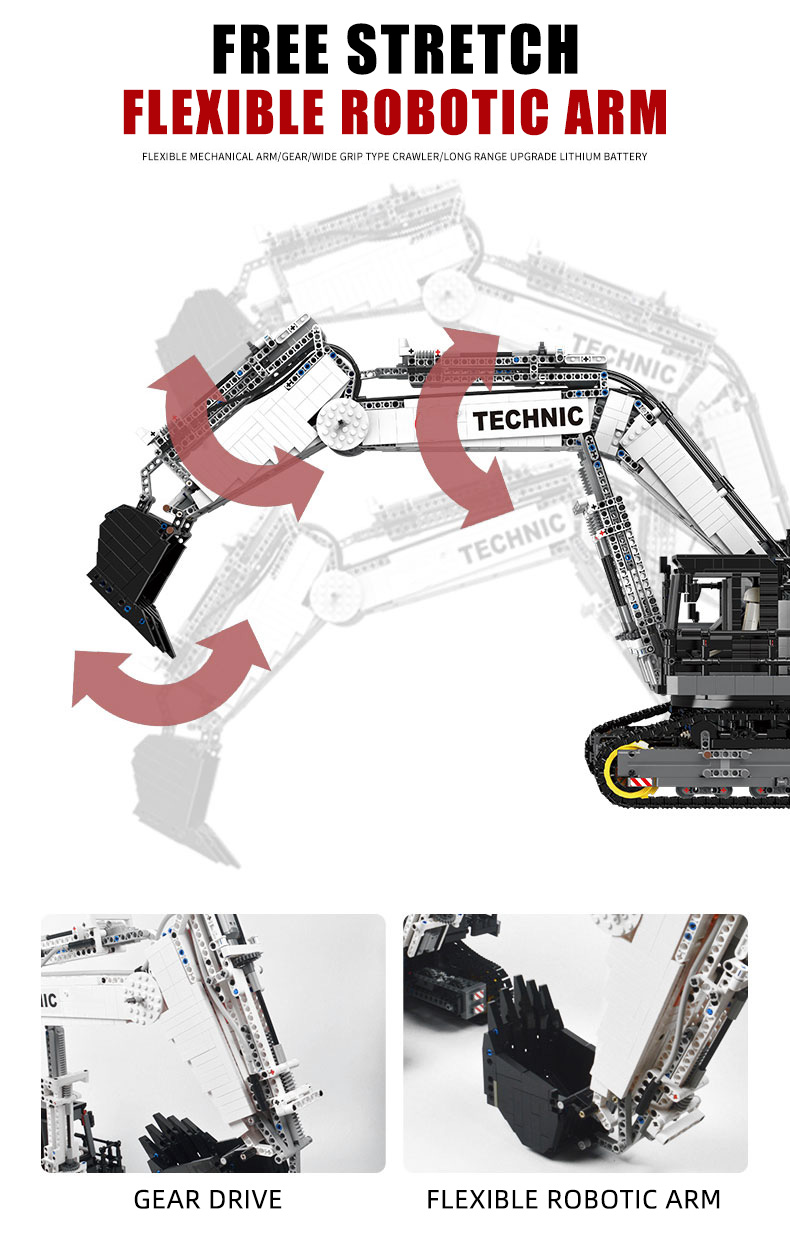 Xinyu GC004 Engineering Series Excavator Building Bricks Toy Set