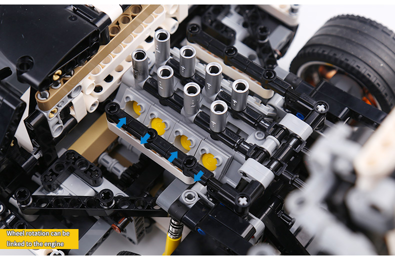 XINYU QC010 Ford GT40 Ensemble de jouets de briques de construction