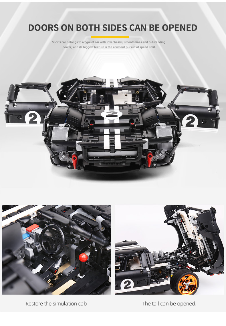 XINYU QC010 Ford GT40 Ensemble de jouets de briques de construction