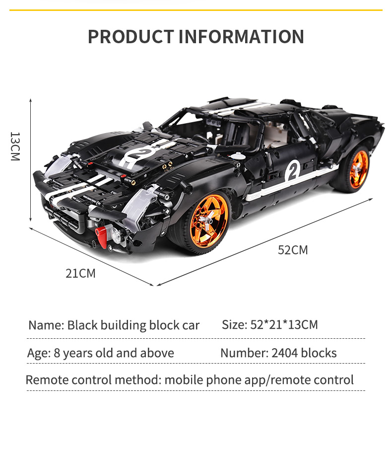 XINYU QC010 Ford GT40 빌딩 벽돌 장난감 세트