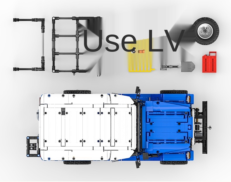 XINYU QC012 Toyota FJ40 Geländewagen Bauklötze Spielzeugset