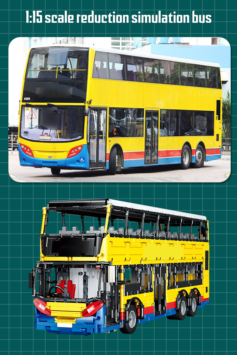 XINYU QC015 Double Decker Bus Building Bricks Toy Set