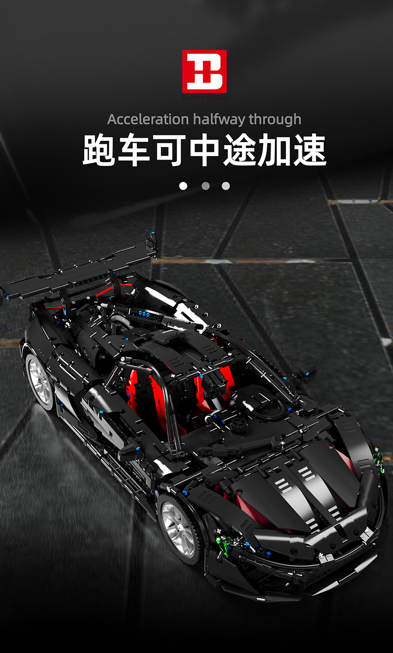 Xinyu XQ1001 McLaren P1 Juego de juguetes de ladrillos de construcción de autos deportivos