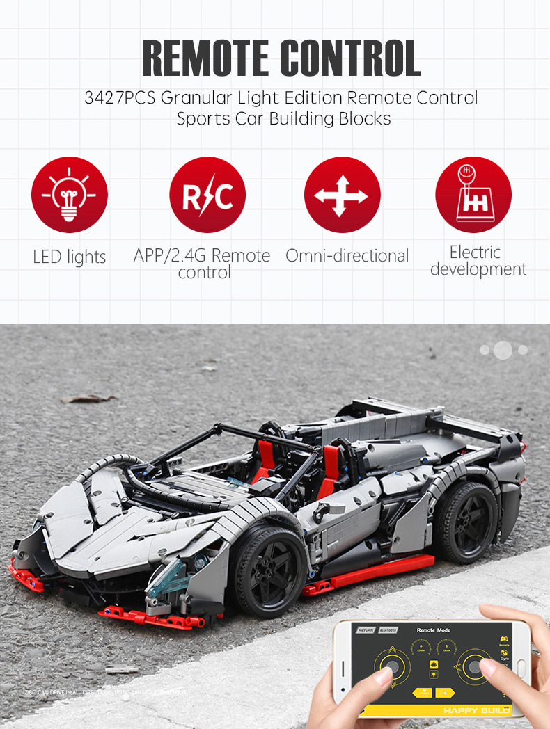 XINYU XQ1003 Lamborghini Poison Sports Car Building Bricks Toy Set