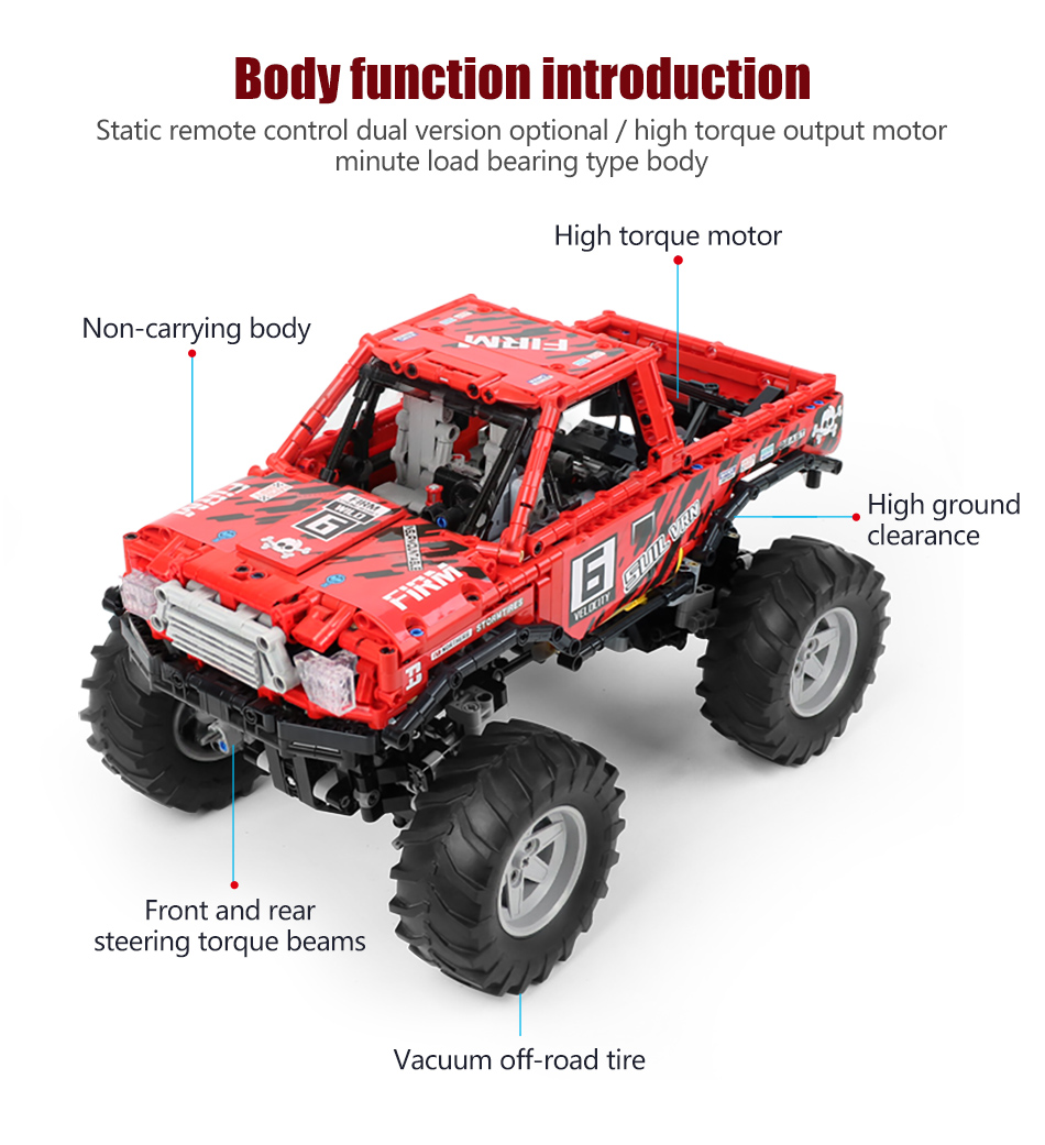 XINYU XQ1212 Toyota Monster Truck Building Bricks Toy Set