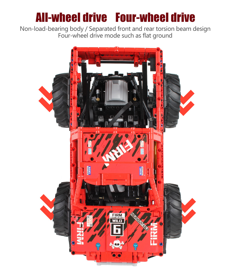 XINYU XQ1212 도요타 몬스터 트럭 빌딩 벽돌 장난감 세트