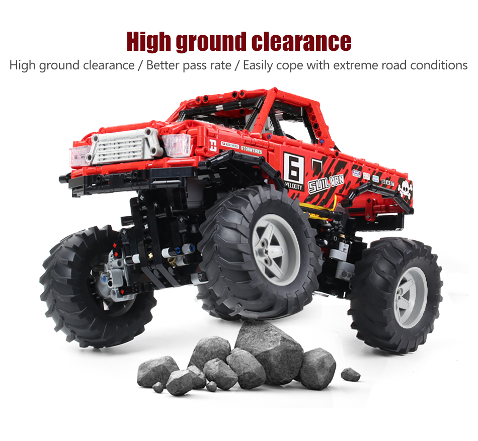 XINYU XQ1212 Toyota Monster Truck Building Bricks Toy Set