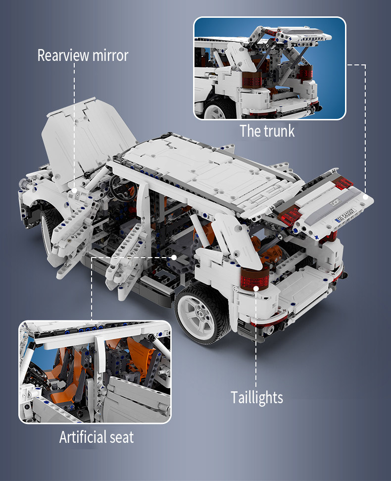 CaDA C61007 G5 SUV 4WD Off-Road Vehicle Building Blocks Toy Set