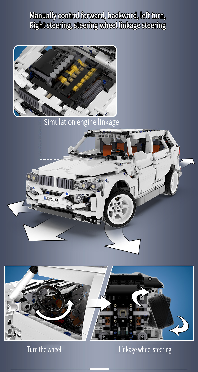 CaDA C61007 G5 SUV 4WD Geländewagen Bausteine Spielzeugset