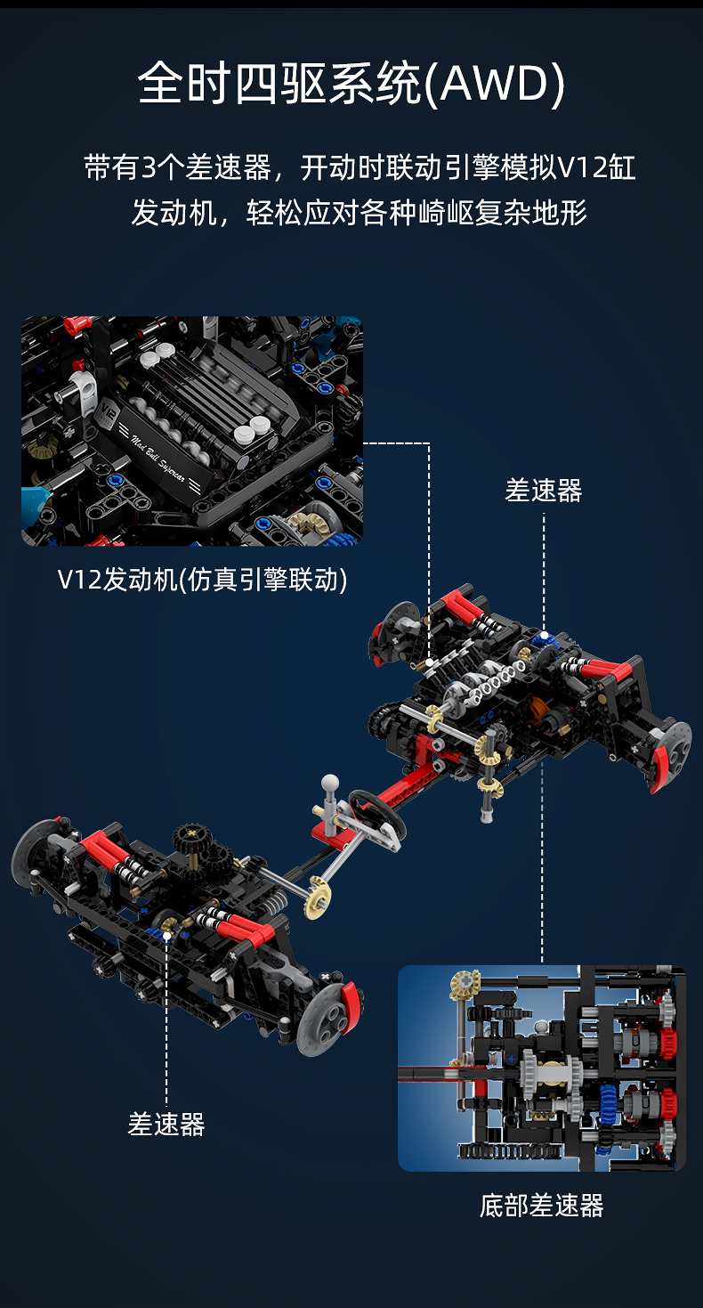 CaDA C61041 Lamborghinis Centenario Master Series Building Blocks Toy Set