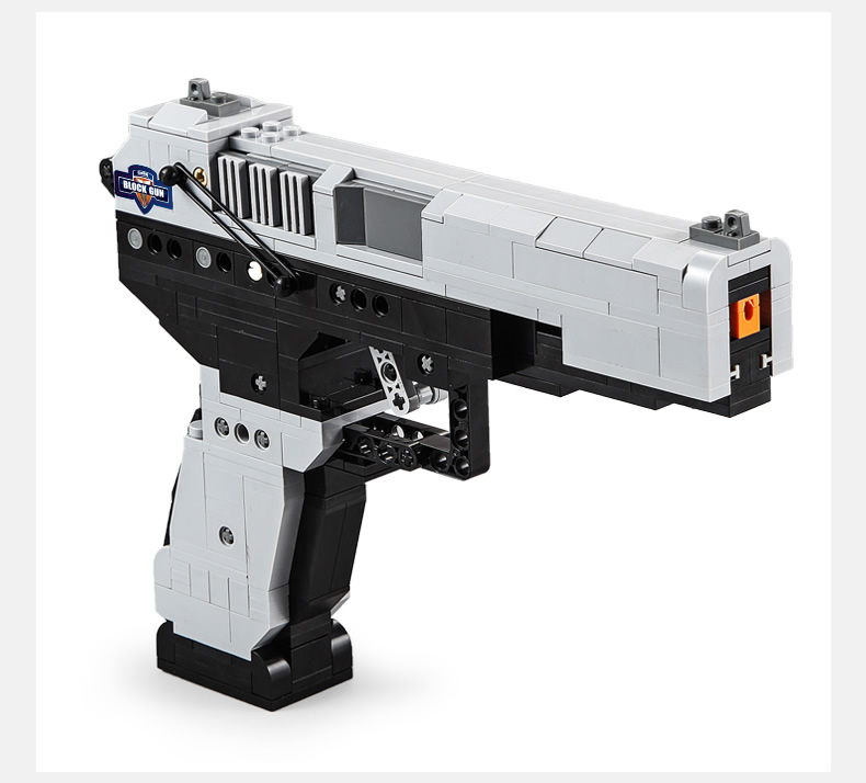 CaDA C81009 M23 Pistol Uzi Submachine Gun Building Blocks Toy Set