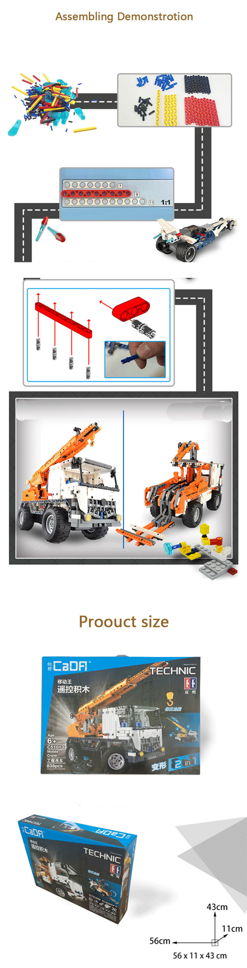 Double Eagle CaDA C51013 Building Blocks Set