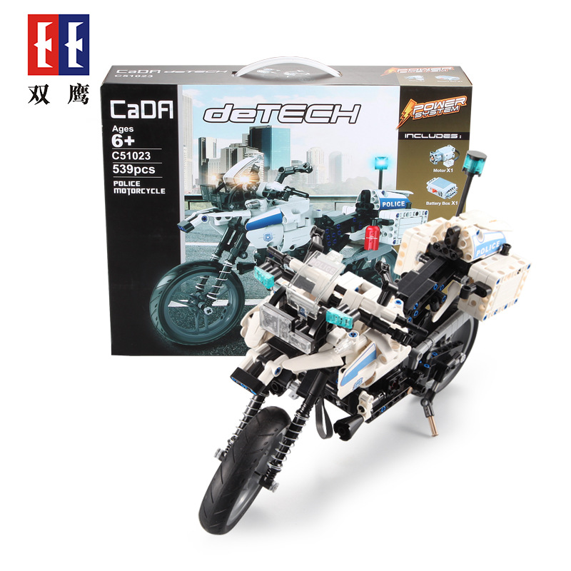 Double Eagle CaDA C51023 Police Motorcycle Building Blocks Set