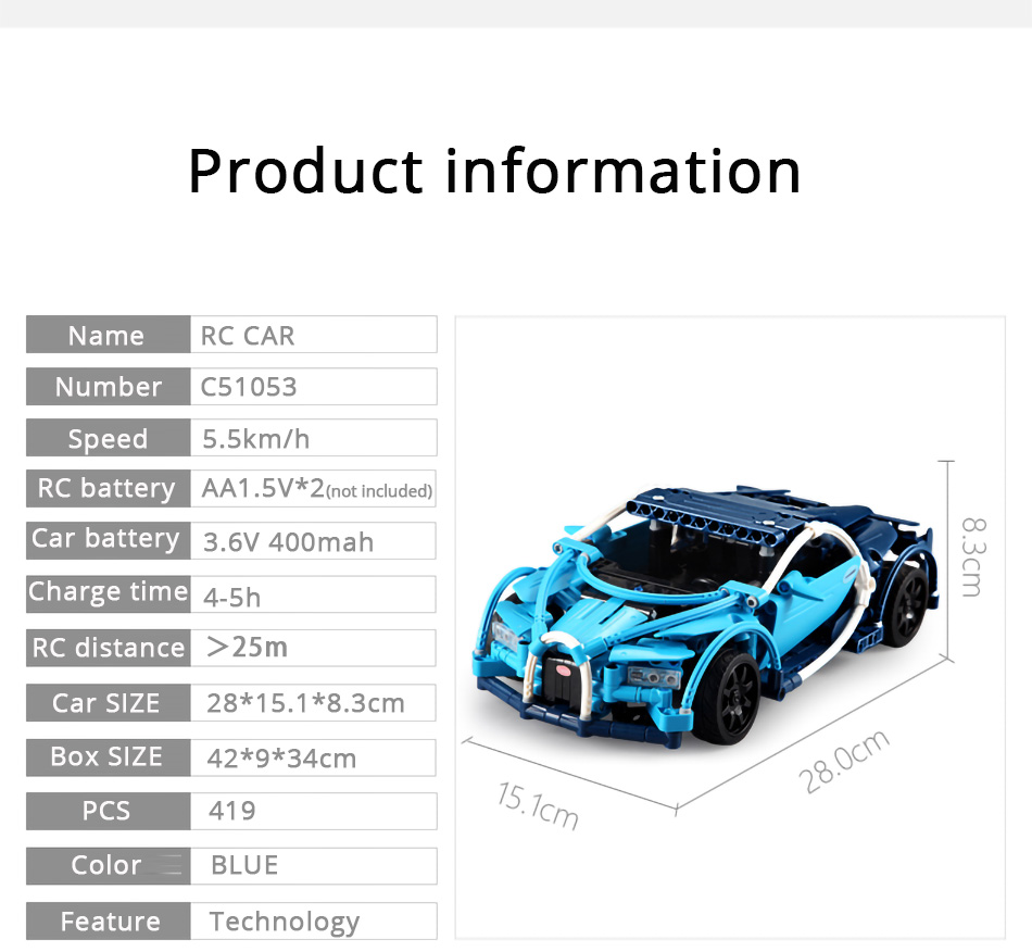 더블 이글 CaDA C51053 빌딩 블록 세트