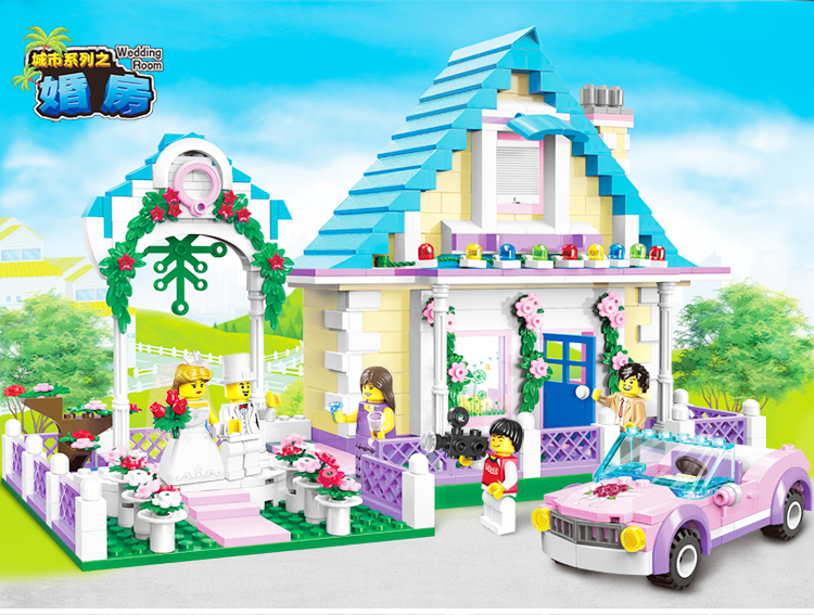 ENLIGHTEN 1129 Wedding Room Building Blocks Set