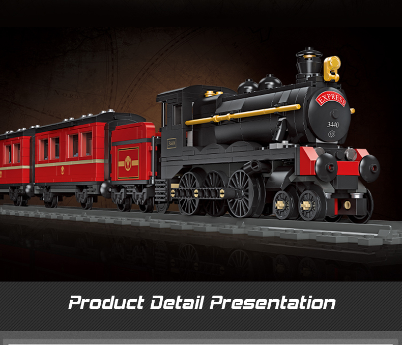 JIE STAR 59002 The GWR Steam Train Building Block Toy Set