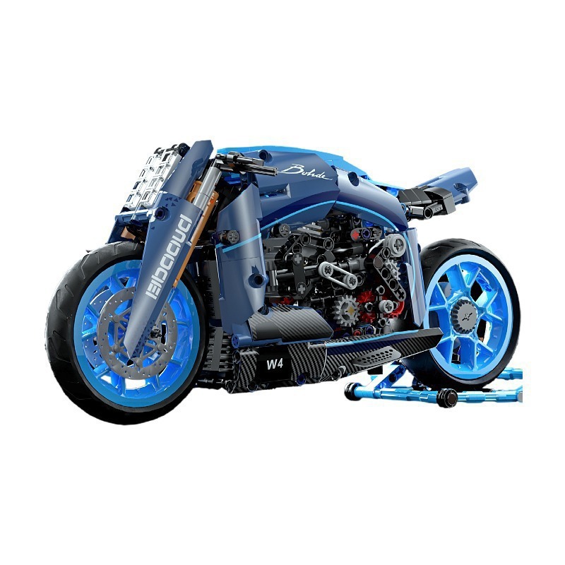 K-BOX 10217 Bugatti Motorcycle Building Block Toy Set