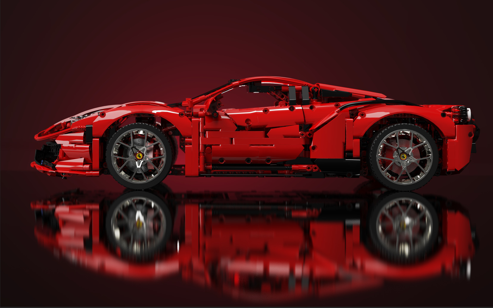 KBOX 10304 série technologique Ferrari 458 blocs de construction de voiture de sport ensemble de jouets