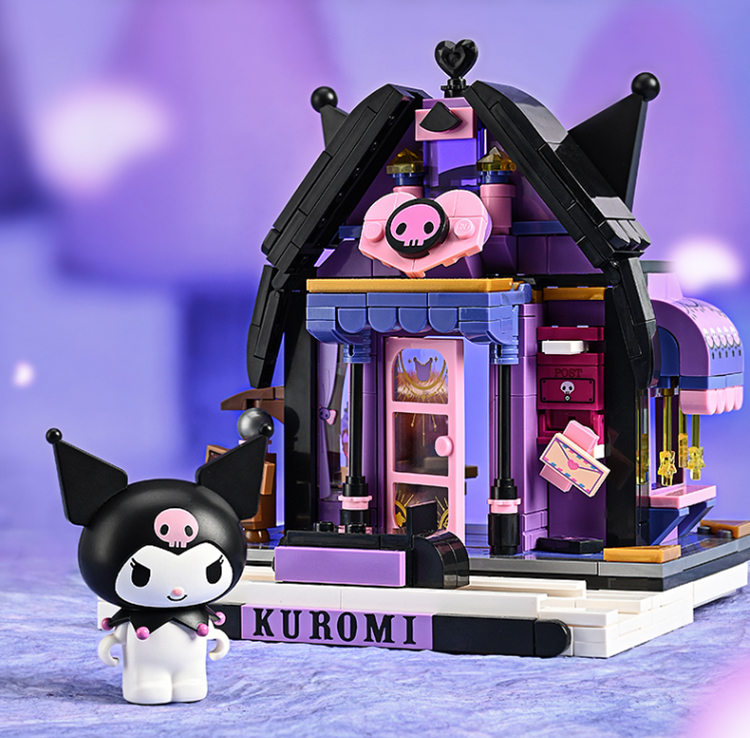 Keeppley K20812 Sanrio Series Kuromi Astological Cabin Building Blocks Toy Set BuildingToyStore