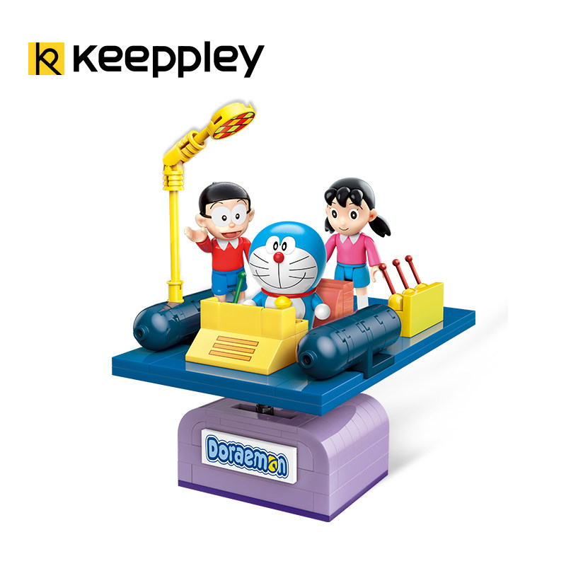 Juego de juguetes de bloques de construcción clásicos QMAN Keepplay Doraemon A0110