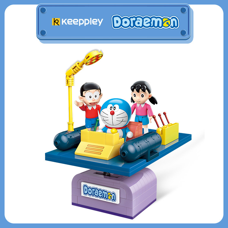 Juego de juguetes de bloques de construcción clásicos QMAN Keepplay Doraemon A0110