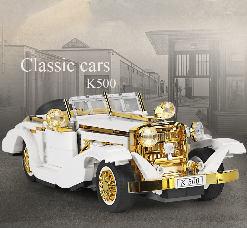 MOLD KING 10003 Variété Creative Series Nostalgique Classique Voiture Blocs de Construction Ensemble de Jouets