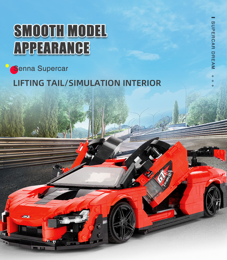 MOLD KING10007セナカーモデルビルディングブロックおもちゃセット