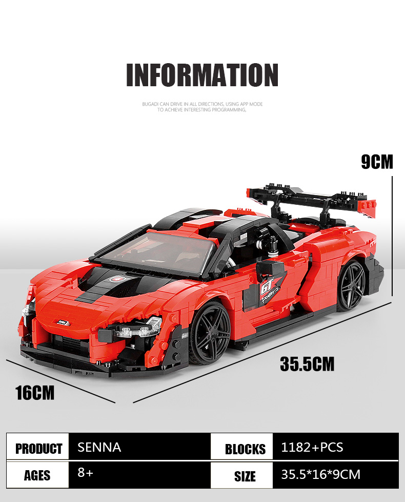 MOLD KING10007セナカーモデルビルディングブロックおもちゃセット